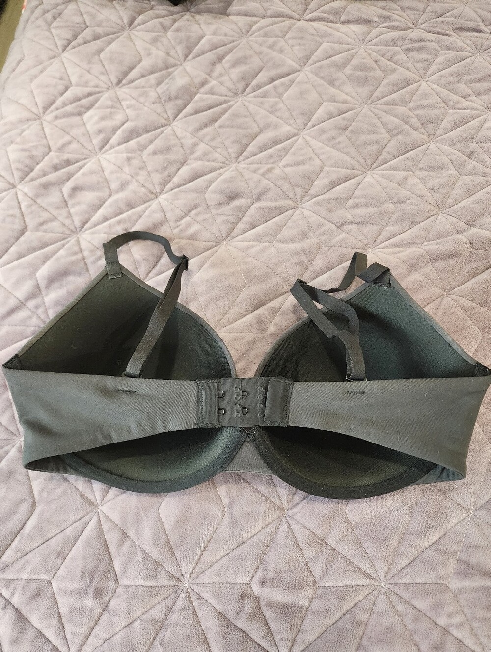 Skims Fits Everybody Lightly Lined Underwire Bra Charcoal Gray 34D - Picture 6 of 6